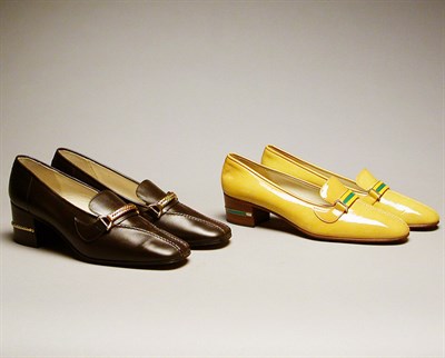 Lot 271 - Two Pairs Classic Gucci Shoes Italian, late...