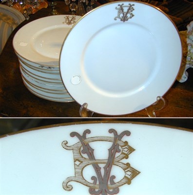 Lot 422 - Set of Eleven Continental Gilt Decorated...