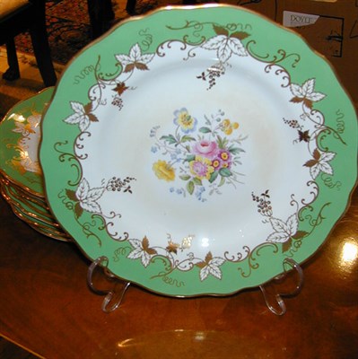 Lot 450 - Set of Eight Copeland Spode Floral Decorated...