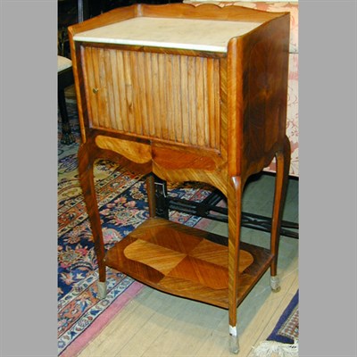 Lot 462 - Louis XV Style Marble Top Fruitwood Chiffonier