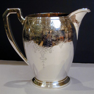 Lot 319A - Sterling Silver Water Pitcher Approximately 24...