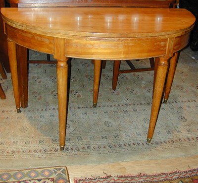 Lot 505 - Directoire Style Fruitwood Fold-Over Games Table