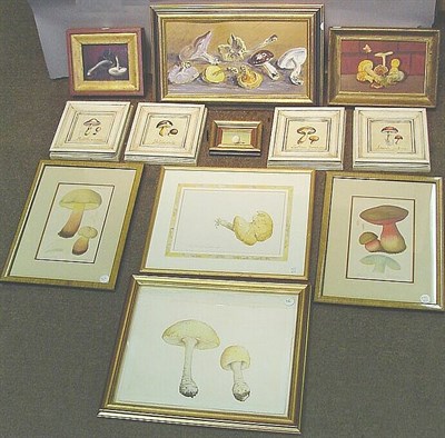Lot 60 - Paul Longenecker 20th Century MUSHROOMS Signed...