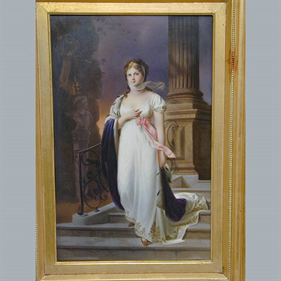 Lot 379 - KPM Porcelain Plaque Depicting Empress Marie...