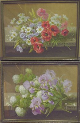 Lot 27 - Raoul Paul M. de Longpre 1855-1911 IRISES AND...