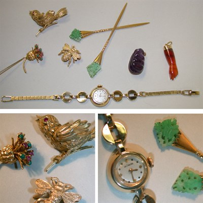 Lot 400 - Miscellaneous Group of 14 Kt. Gold Jewelry...