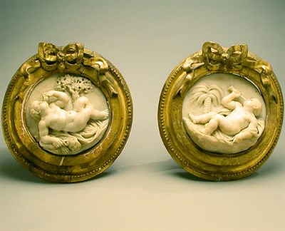Lot 157 - Pair of Italian Marble Relief Plaques 18th...