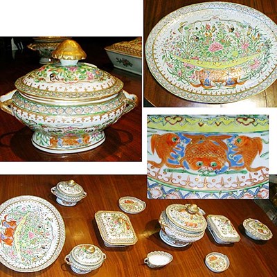 Lot 326 - Group of Chinese Export Famille Rose Porcelain...
