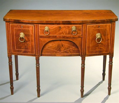 Lot 296 - Regency Inlaid Mahogany Sideboard Early 19th...