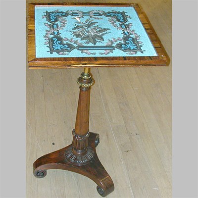 Lot 491 - Early Victorian Rosewood Side Table The square...