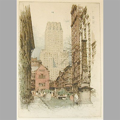 Lot 234 - Luigi Kasimir NEW YORK, TELEPHONE BUILDING;...