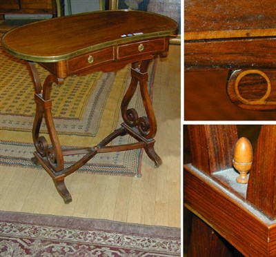 Lot 703 - Charles X Brass Mounted Inlaid Rosewood Work...