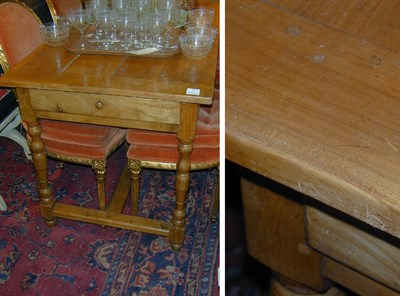 Lot 258 - French Provincial Fruitwood Farm Table