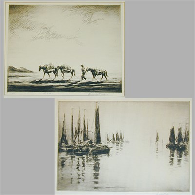 Lot 329 - Levon West THE PEAK; PACK HORSES; TRAIL RIDERS;...