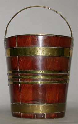 Lot 335 - George III Brass Bound Mahogany Bucket Early...
