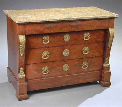 Lot 300 - Empire Gilt-Bronze Mounted Mahogany Commode...