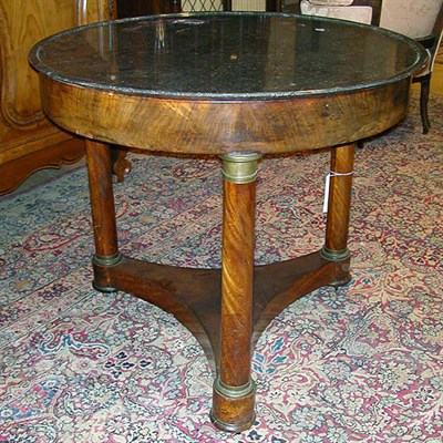 Lot 347 - Empire Gilt-Bronze Mounted Mahogany Center...