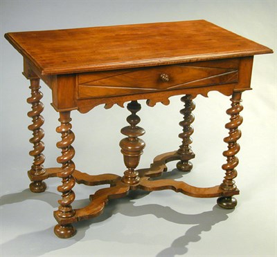 Lot 119 - Louis XIII Walnut Side Table The rectangular...