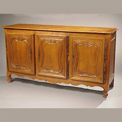 Lot 130 - Provincial Louis XV Walnut Buffet The...