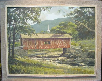 Lot 93 - Eric Sloane 1910-1985 COVERED BRIDGE, NEW...