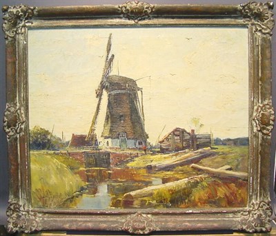 Lot 31 - Anthony Thieme 1888-1954 A DUTCH WINDMILL...