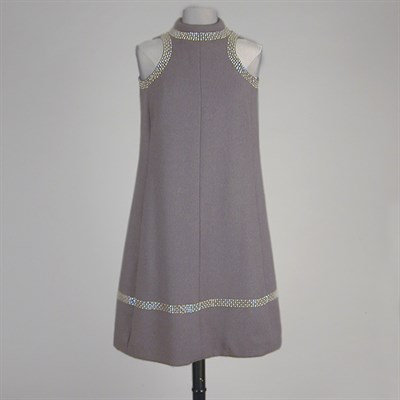 Lot 197 - Geoffrey Beene Gray Flannel Cocktail Dress...