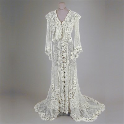 Lot 74 - Irish Crochet Lace Ensemble American, early...