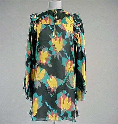 Lot 212 - Ossie Clark Baby Doll Smock English, 1970s Of...