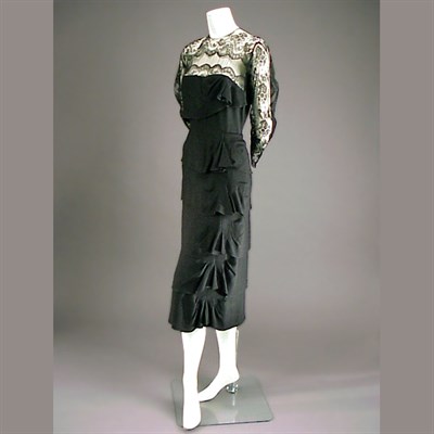 Lot 132 - Adrian Tiered Cocktail Sheath American, 1950s...