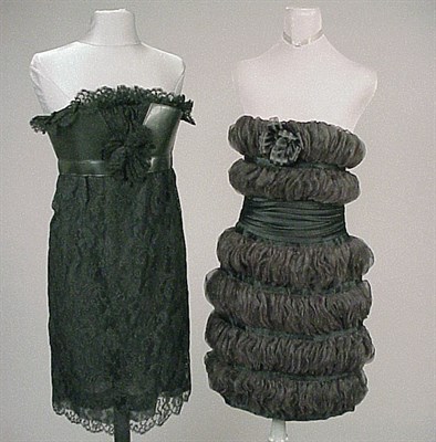 Lot 223 - Two Little Black Dresses French, 1980s Each...