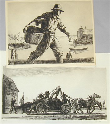 Lot 148 - Gifford Beal THE PROW; HAULING NETS;...