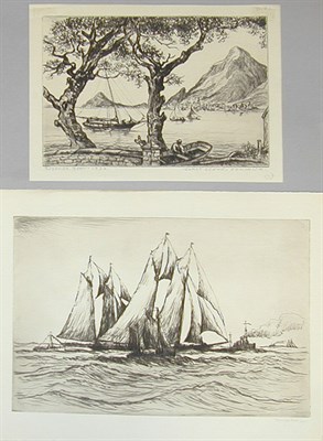 Lot 149 - Reynolds Beal U.S.S. CONSTELLATION AT NEWPORT;...