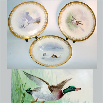 Lot 228 - Set of Ten Minton Porcelain Cabinet Plates...