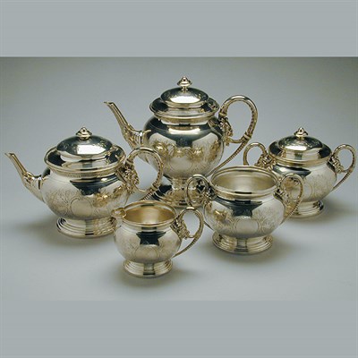 Lot 274 - Whiting Sterling Silver Tea and Coffee Service...