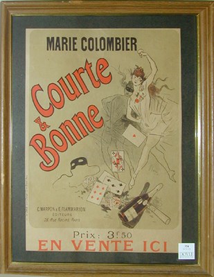 Lot 354 - Jules Cheret COURTE ET BONNE (BROIDO 628)...