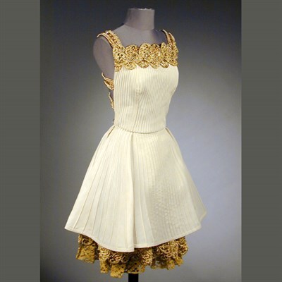 Lot 220 - Versace Jeweled Strap Cocktail Dress Italian,...