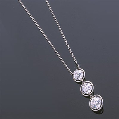 Lot 256 - Old Mine Diamond Pendant and Chain Platinum,...