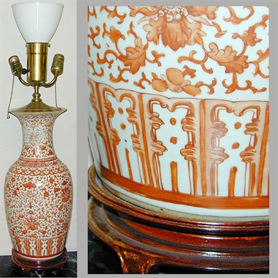 Lot 227 - Chinese Polychrome Decorated Porcelain Vase...