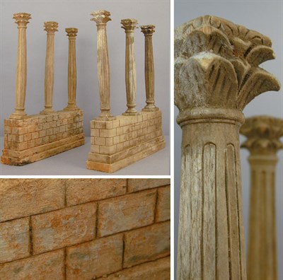 Lot 126 - Pair of Carved Wood Decorative Columns