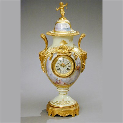 Lot 340 - Louis XV Style Gilt-Bronze Mounted Porcelain...