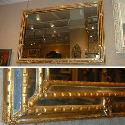 Lot 335 - Louis XVI Style Gilt Decorated Mirror