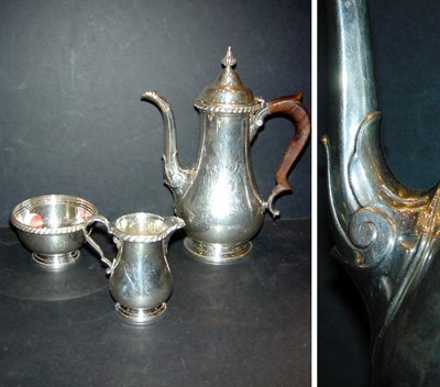 Lot 290 - Gorham Sterling Silver Three-Piece Tea Service...