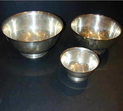 Lot 390 - Set of Three J. E. Caldwell Sterling Silver...