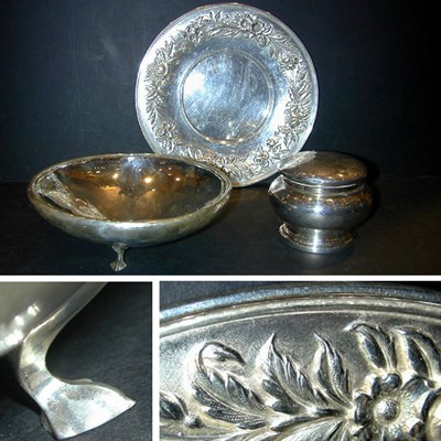 Lot 291 - Group of Three Sterling Silver Articles...
