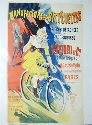 Lot 355 - L. Corrois MANUFACTURE DE BICYCLETTES Color...