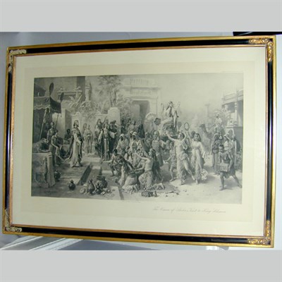 Lot 58 - After E. Oberhauser THE QUEEN OF SHEBA'S VISIT...