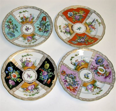 Lot 222 - Set of Ten Meissen Porcelain Soup Plates Each...