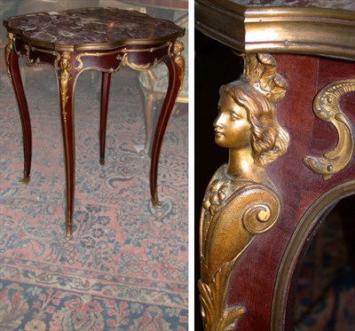 Lot 362 - Louis XV Style Gilt-Bronze Mounted Mahogany...