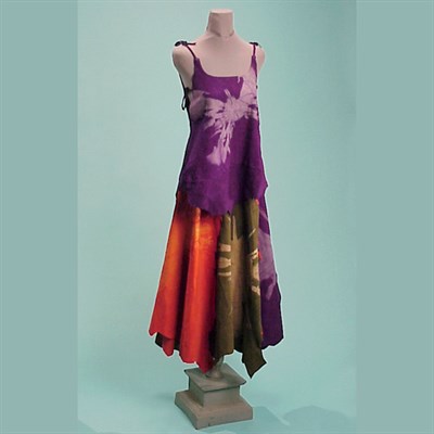 Lot 216 - Giorgio di Sant'Angelo Tie-Dyed Suede Ensemble...