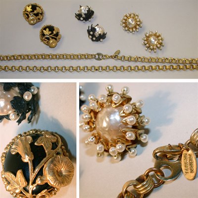 Lot 396 - Group of Miriam Haskell Jewelry American,...